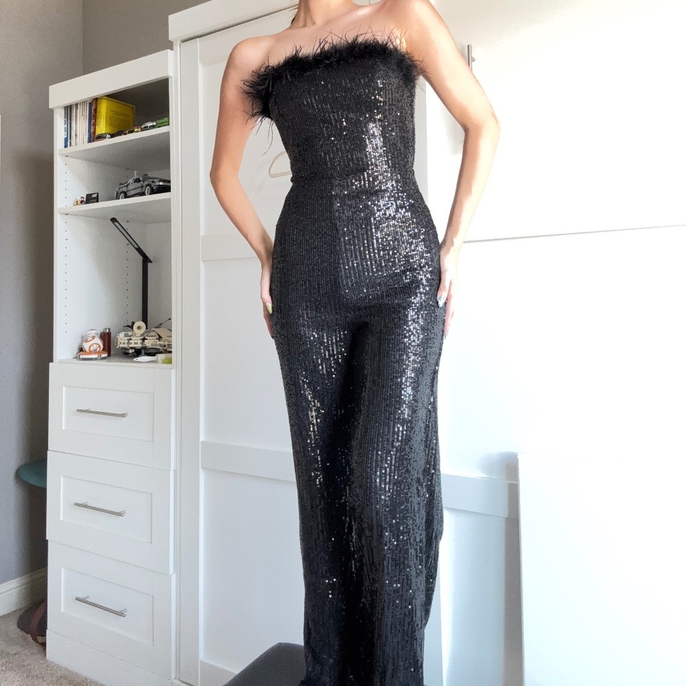 A jumpsuit ready for a disco or a themed event for work.